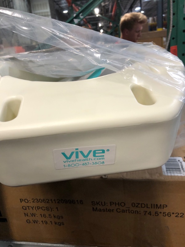 Photo 3 of Vive Toilet Seat Riser - Raised Elevated Handle