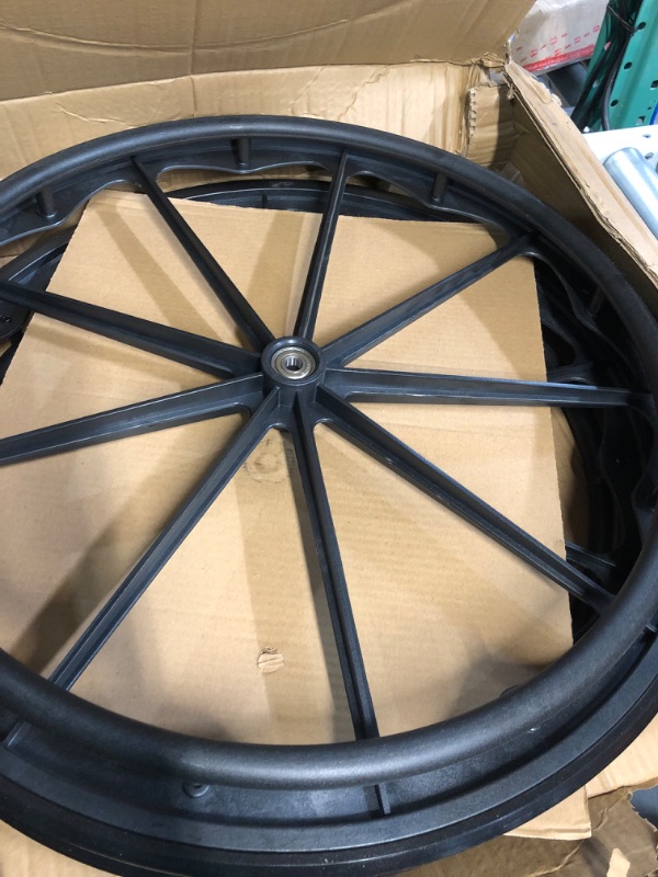 Photo 4 of (1PR,Black) Wheelchair rear wheel replacement 24x1"