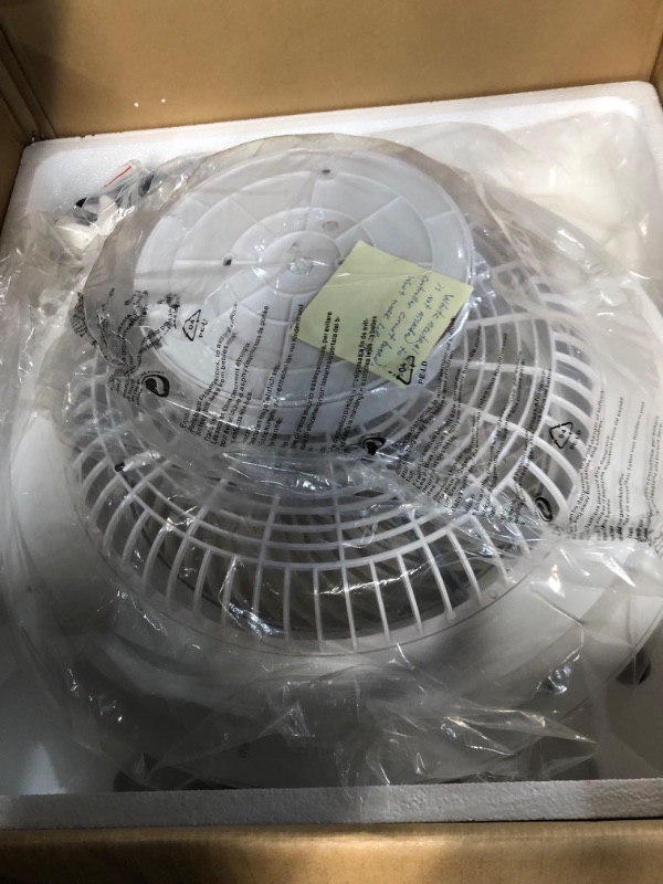 Photo 3 of ***USED - LIKELY MISSING PARTS - UNABLE TO VERIFY FUNCTIONALITY***
22"Bladeless Low Profile Ceiling fans With Lights and Remote, Modern Flush Mount