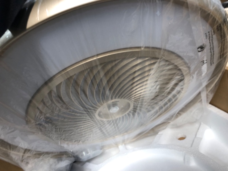 Photo 2 of ***USED - LIKELY MISSING PARTS - UNABLE TO VERIFY FUNCTIONALITY***
22"Bladeless Low Profile Ceiling fans With Lights and Remote, Modern Flush Mount