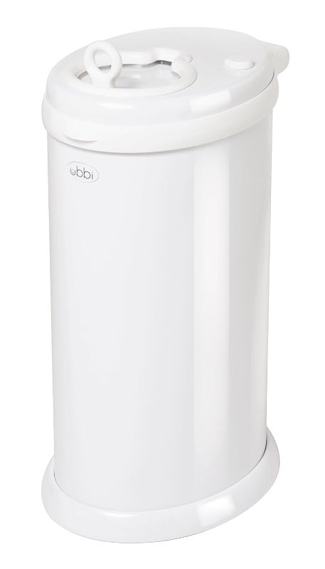 Photo 1 of 
Ubbi Steel Odor Locking, No Special Bag Required Money Saving, Awards-Winning, Modern Design, Registry Must-Have Diaper Pail, White