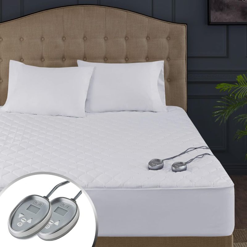 Photo 1 of Heated Mattress Pad King Size with Dual Control, 