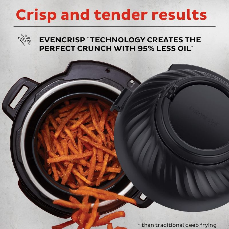 Photo 6 of (READ FULL POST) Instant Pot Pro Crisp 11-in-1 Air Fryer and Electric Pressure Cooker Combo with Multicooker Lids that Air Fries, Steams, Slow Cooks, Sautés, Dehydrates, & More, Free App With Over 800 Recipes, 8 Quart
