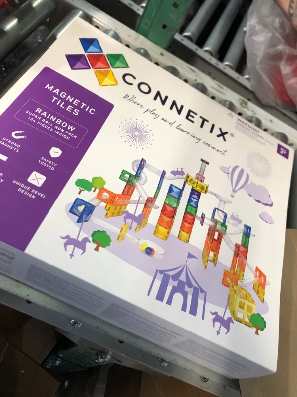 Photo 1 of Connetix Rainbow Ball Run | 92 pc Premium Magnetic STEAM Approved Toy for Kids