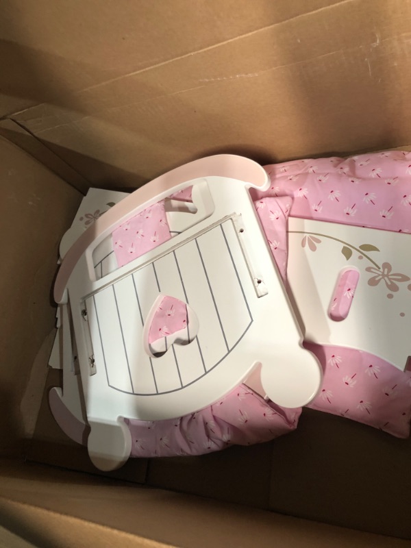 Photo 2 of * incomplete * sold for parts only *
ROBUD Wooden Baby Doll Crib, Baby Doll Bed Toys, Fits Up to 18 Inch Doll Accessories