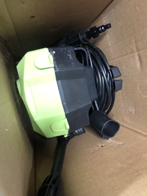 Photo 2 of ***HEAVILY USED AND SUNFADED - HOSE REEL MISSING - UNABLE TO TEST - MISSING PARTS***
WHOLESUN 3000PSI Electric Pressure Washer 2.4GPM Power Washer(Green)
