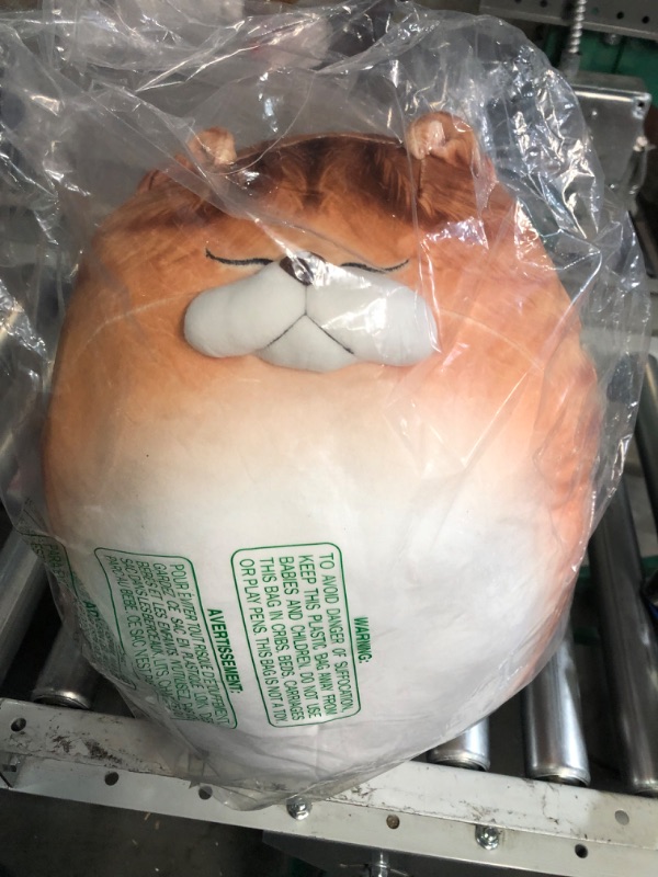 Photo 2 of ARELUX 21.7" Chubby Cat Plush Pillow Cute Fat Kitty Stuffed Animal 