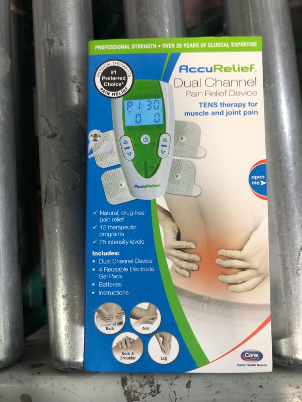 Photo 2 of AccuRelief TENS Unit Pain Relief System - Muscle Stimulator For Pain Relief