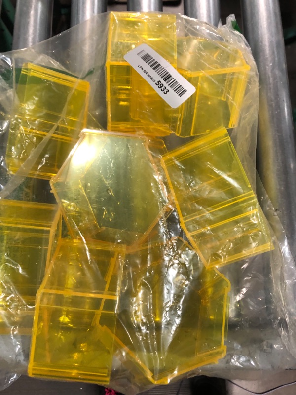 Photo 3 of  Plastic Fillable 3D Shapes, Yellow Geometric Solids 