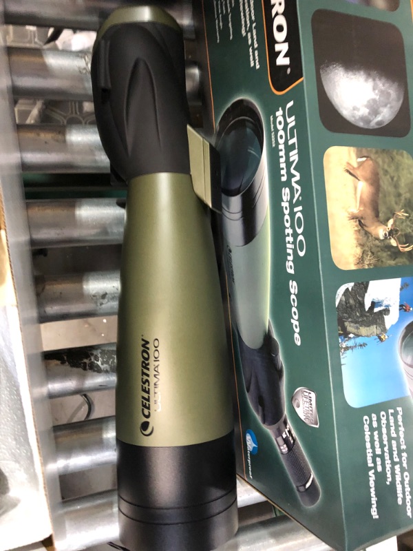 Photo 4 of Celestron – Ultima 100 Angled Spotting Scope – 22-66x Zoom Eyepiece – Multi-coated Optics 