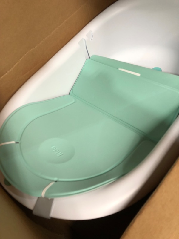 Photo 2 of 4-in-1 Grow-with-Me Bath Tub by Frida Baby Transforms Infant Bathtub to Toddler Bath Seat with Backrest for Assisted Sitting in Tub