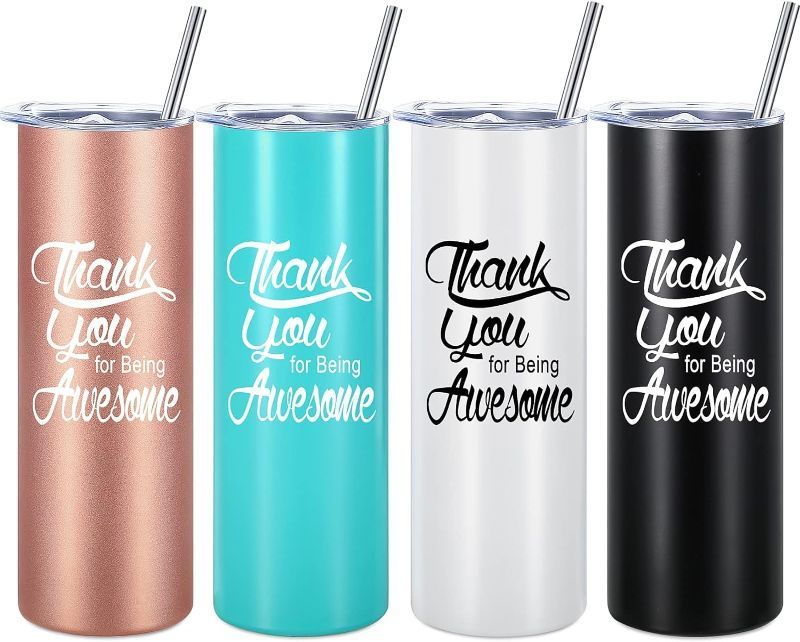 Photo 2 of **ASSORTED COLORS - STOCK PHOTO FOR REF - ONE CUP ONLY**
Thank You for Being Awesome Cup w/ Straw