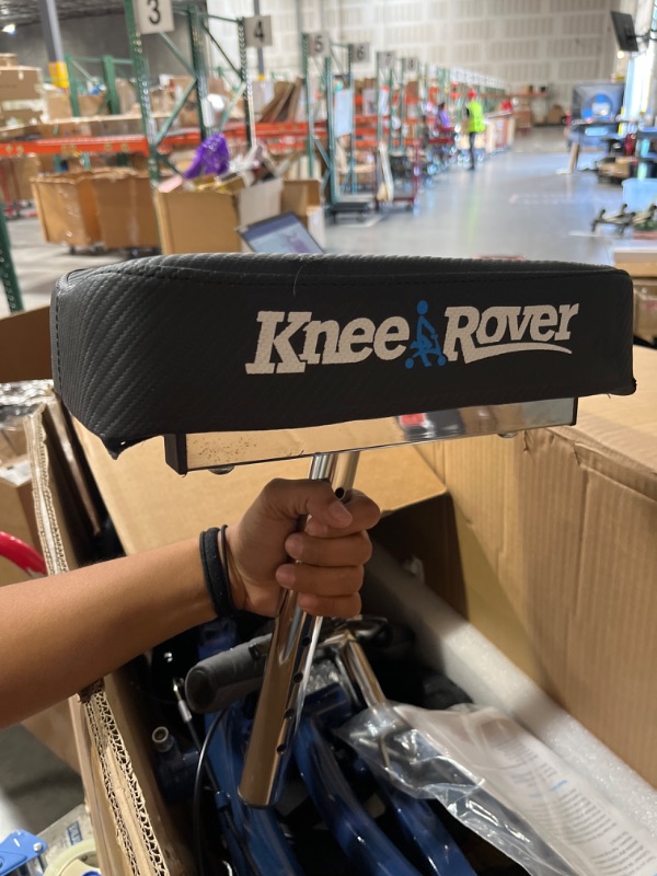 Photo 1 of **READ NOTES, MINOR DAMAGE**
KneeRover All Terrain Steerable Knee Scooter Knee Walker Heavy Duty Crutches Alternative in Blue