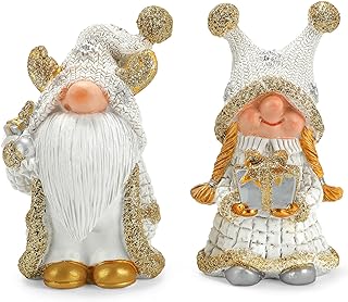 Photo 1 of Christmas Gnomes Decorations, 2 PCS Gnomes Hand-Painted Figurine Christmas