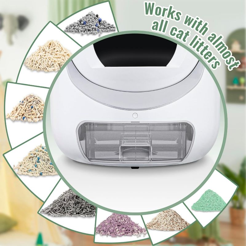 Photo 1 of (READ NOTES) MEEGEEM Self Cleaning Cat Litter Box - 85L Extra Large Automatic Cat Litter Box Self Cleaning