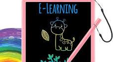Photo 1 of LCD Writing Tablet Doodle Board - 10 Inch Colorful Drawing Board Pink