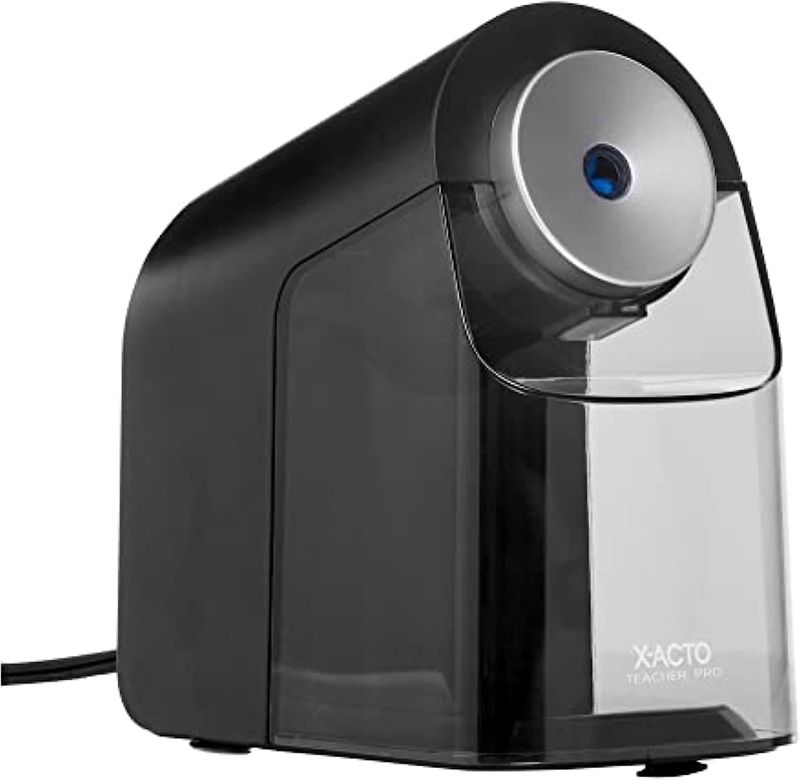 Photo 1 of X-ACTO® Pencil Sharpener, Teacher Pro® Electric Pencil Sharpener, With Auto Adjust Dial, SafeStart® Motor, SmartStop®, Black, 1 Count