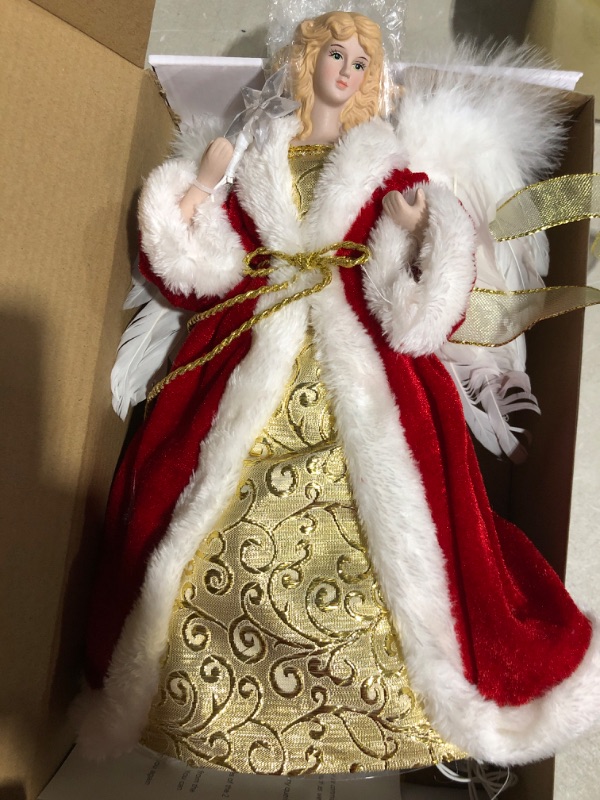 Photo 2 of * see all images * one wing broken off *
BigKing Christmas Tree Topper Angel, Angel Tree Topper