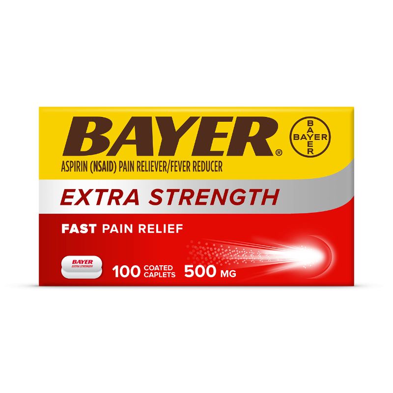 Photo 1 of **NONREFUNDABLE**SEE NOTES**
Bayer Extra Strength Aspirin 500 mg 100 Coated Tablets bundle of two