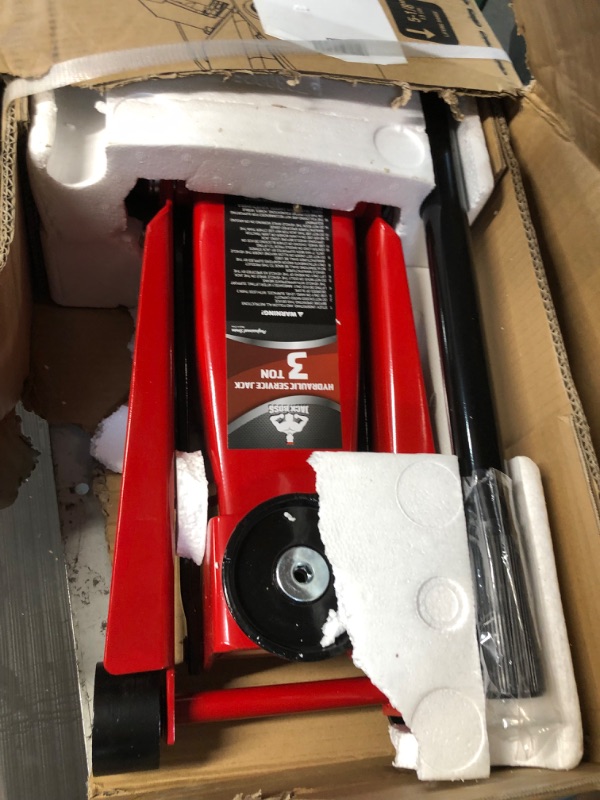 Photo 1 of Jack Boss Floor Jack 3 Ton Capacity Fast Lift Service Jack Steel Heavy Duty Hydraulic Car Jack