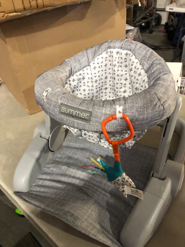 Photo 2 of **MISSING RAINBOW TOY**
Summer® Learn-to-Sit™ 2-Position Floor Seat (Heather Gray) – Ages 4-12 Months