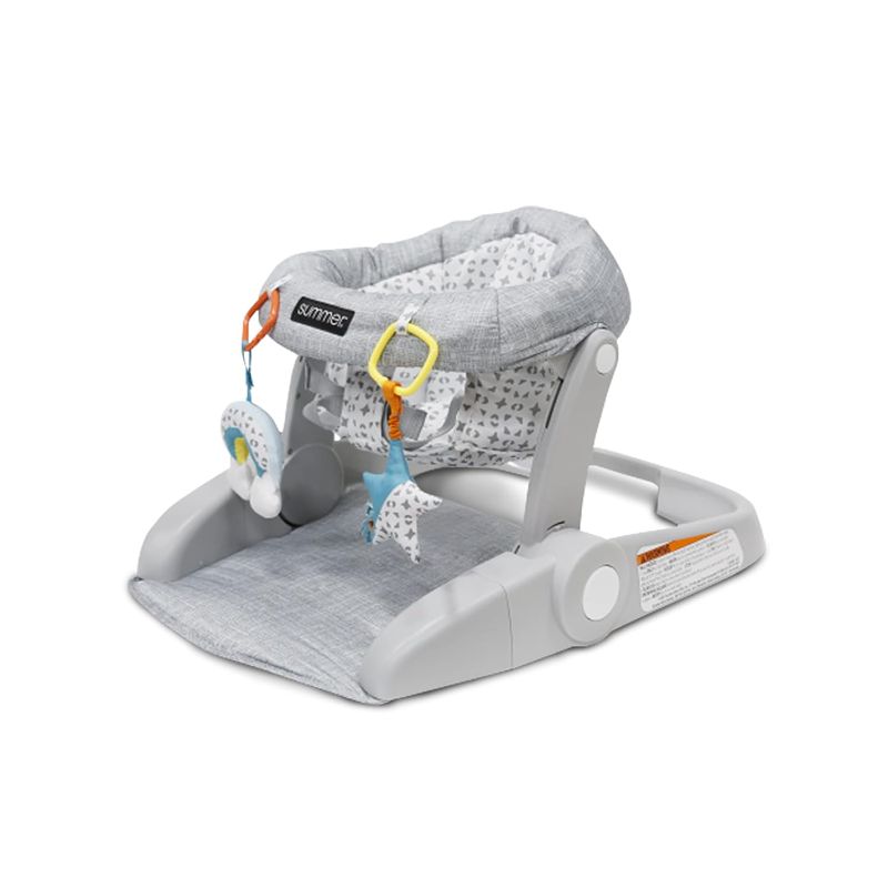 Photo 1 of **MISSING RAINBOW TOY**
Summer® Learn-to-Sit™ 2-Position Floor Seat (Heather Gray) – Ages 4-12 Months