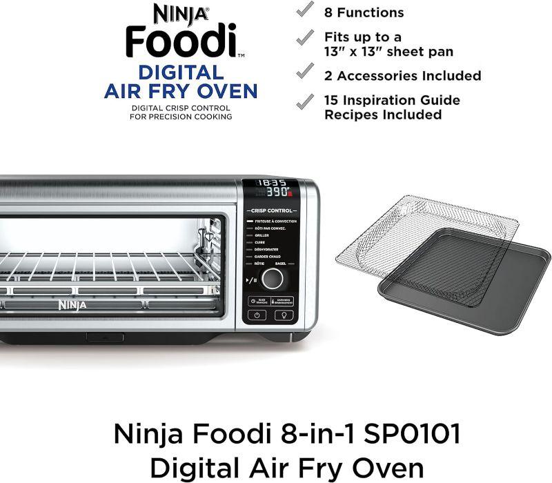 Photo 6 of (READ FULL POST) Ninja SP101 Digital Air Fry Countertop Oven with 8-in-1 Functionality