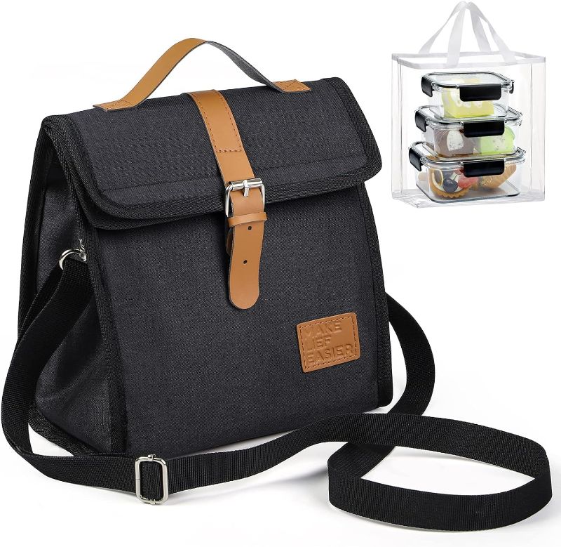 Photo 1 of Lekereise Lunch Bag for Women, Small Leakproof Lunch Box