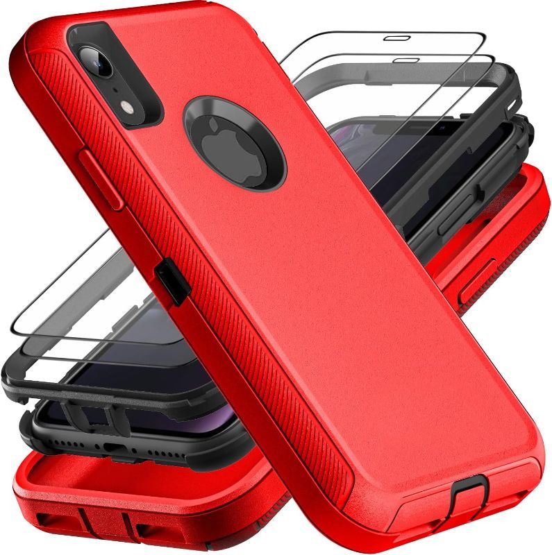 Photo 1 of for iPhone XR Case, Military Grade 3 in 1 Heavy Duty Shockproof