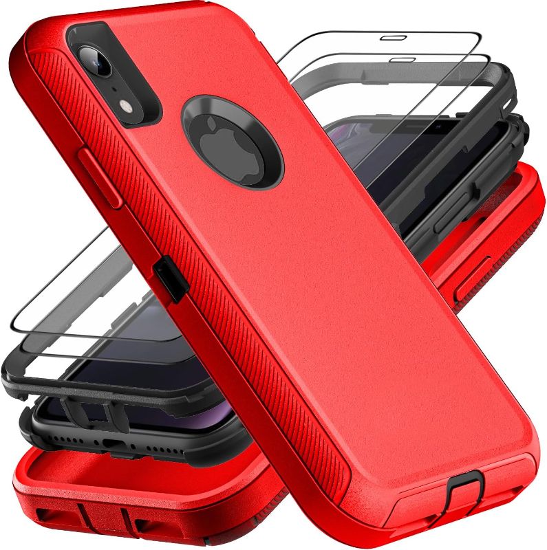 Photo 1 of for iPhone XR Case, Military Grade 3 in 1 Heavy Duty Shockproof/Drop Proof