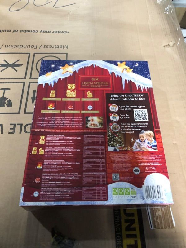 Photo 1 of Lindt Bear & Friends Advent Calendar, 24 Fine Milk and White Chocolates, 250g