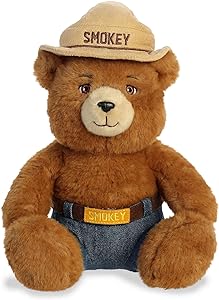 Photo 1 of  Iconic Smokey Bear Smokey Bear Stuffed Animal - Inspiring Conservation - Nostalgic Companion - Brown 10 Inches