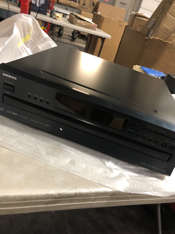 Photo 2 of (READ NOTES) Onkyo DXC390 6-Disc Carousel Changer CD Player, Black (PARTS ONLY) 
