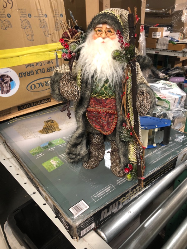 Photo 2 of Kurt S. Adler 18" Kringle Klaus Forest Santa Figure