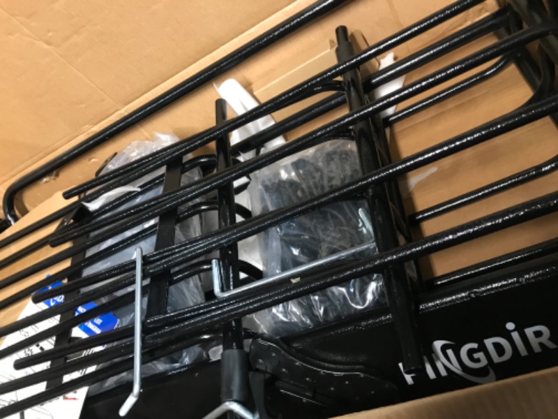 Photo 4 of PINGDIR Roof Rack Basket 55" X 39" X 6" Rooftop Rack Cargo Carrier Universal, Waterproof Cargo Bag 44 * 35 * 16", Cargo Net with Attachment 