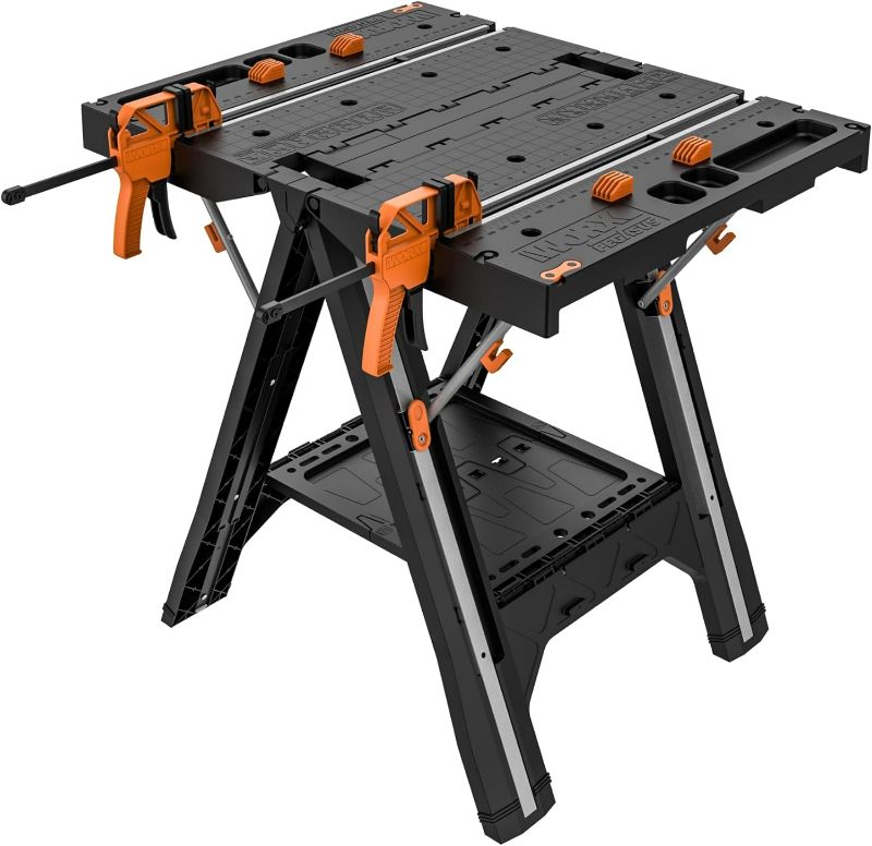 Photo 1 of (READ NOTES) Worx Pegasus Power Share Kit: Work Support Table, 20V Brushless Drill & 20V Compact Cirular Saw Pegasus Power Share Tool Kit