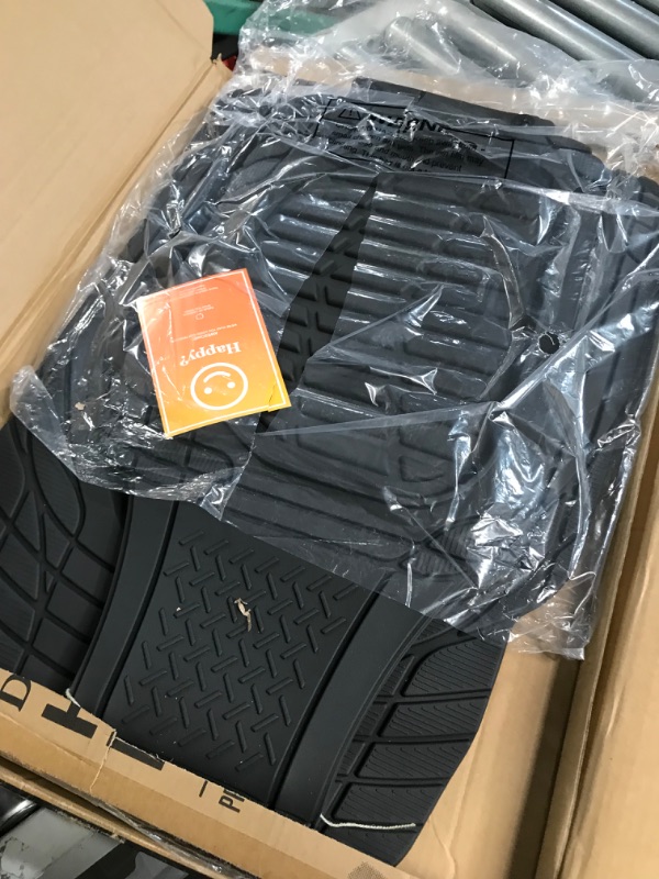 Photo 1 of Motor Trend - MT-923-BK 923-BK Black FlexTough Contour Liners-Deep Dish Heavy Duty Rubber Floor Mats for Car SUV Truck & Van-All Weather