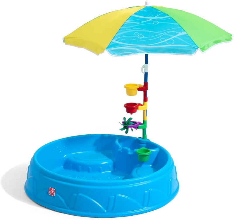 Photo 1 of **Item is missing pieces Step2 Play & Shade Pool for Toddlers | Plastic Kids Outdoor Pool, Multicolor