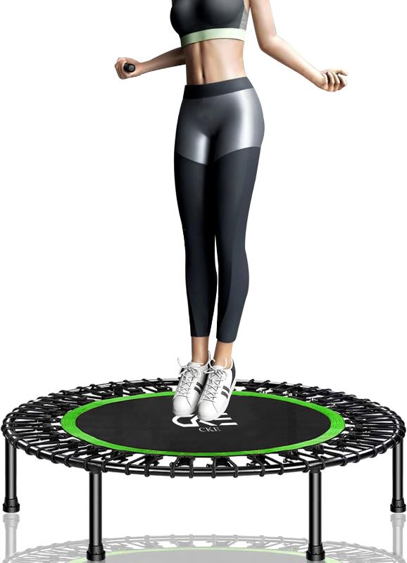 Photo 1 of **Item is similar to one pictured CKE Rebounders 40 Inch Mini Trampoline for Adults Kids,Mini Fitness Trampoline with Safety Anti-Skid Pads Stable 