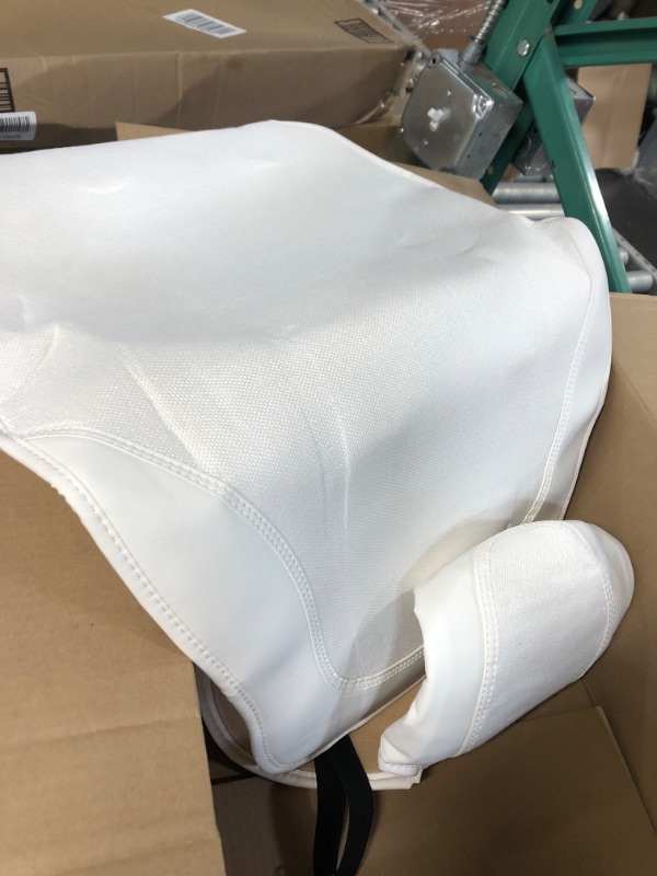 Photo 3 of Shademax Seat Protector Tesla Model Y/Model 3 Front Car Seat Covers All Seasons Breathable for Tesla Seat Cover Protector Model 3 Model Y Accessories White 1PCS