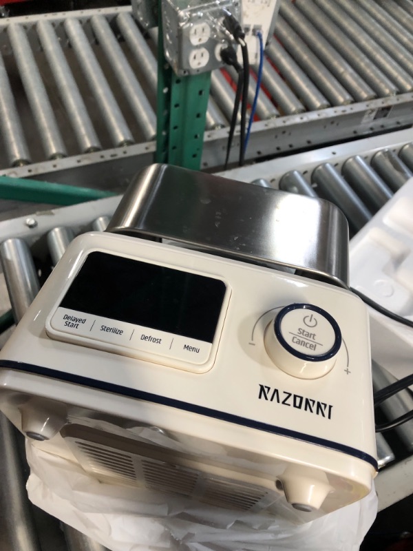 Photo 3 of ***NOT FUNCTIONAL - DOES NOT POWER ON - FOR PARTS ONLY - NONREFUNDABLE***
Razorri Electric Food Steamer 5-Quart Stainless Steel with Timer, 24H Delayed Start, Auto Keep Warm