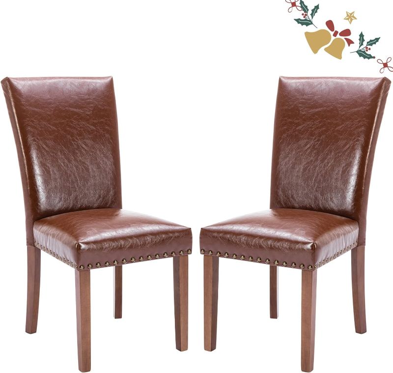 Photo 1 of ***USED***PU Leather Dining Chairs Set of ***2,***