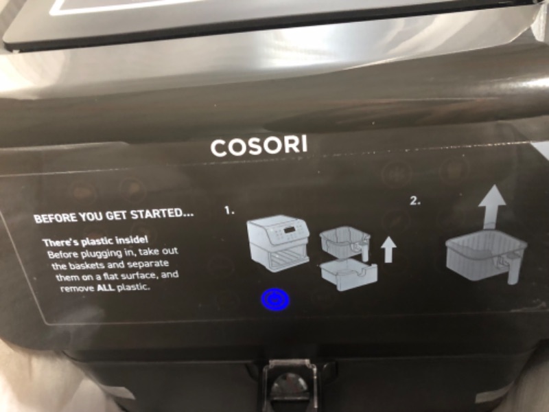 Photo 3 of COSORI Pro II Air Fryer Oven Combo, 5.8QT Large Cooker with 12 One-Touch Savable Custom Functions, Cookbook and Online Recipes, Nonstick and Dishwasher-Safe Detachable Square Basket, Black, CP358-AF Black 5.8 QT Air Fryer