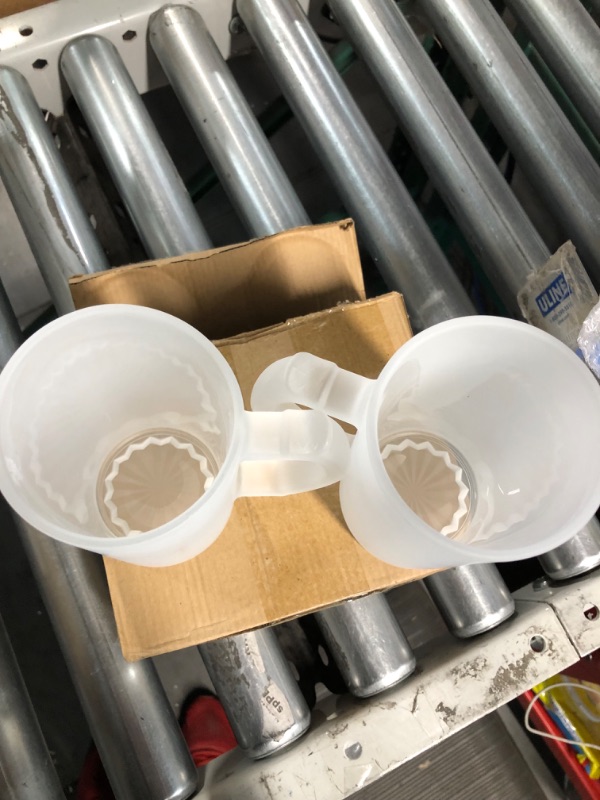 Photo 1 of 16oz Frosted Sublimation Beer Mugs 2 PACK