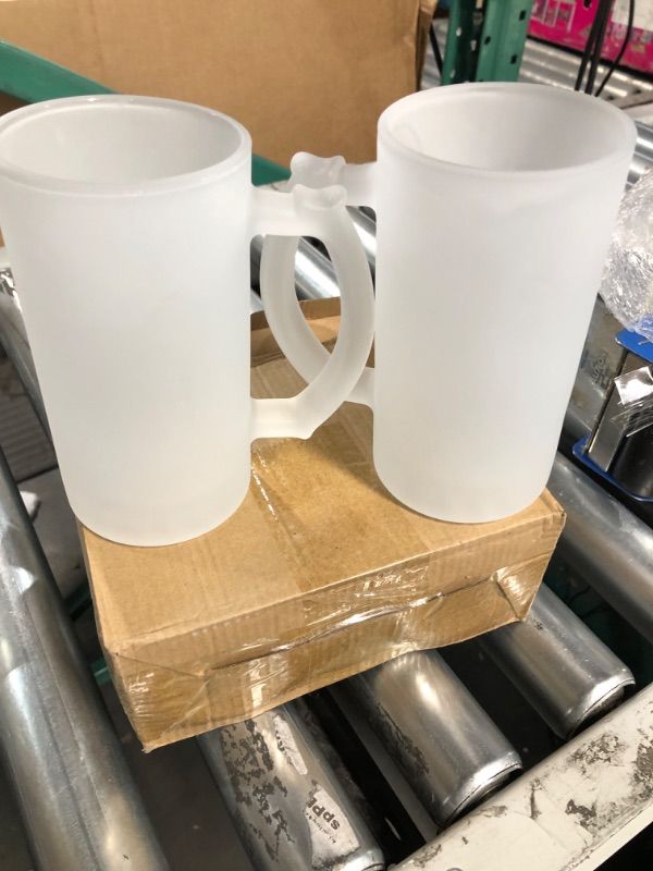 Photo 2 of 16oz Frosted Beer Mugs 2 PACK