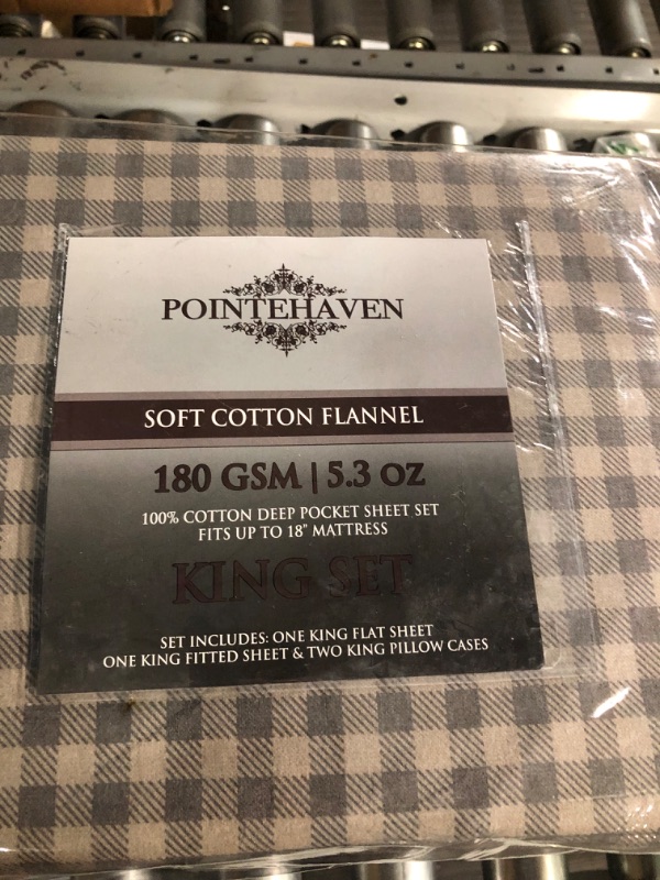 Photo 2 of Pointehaven Plaid Flannel Sheet Sets