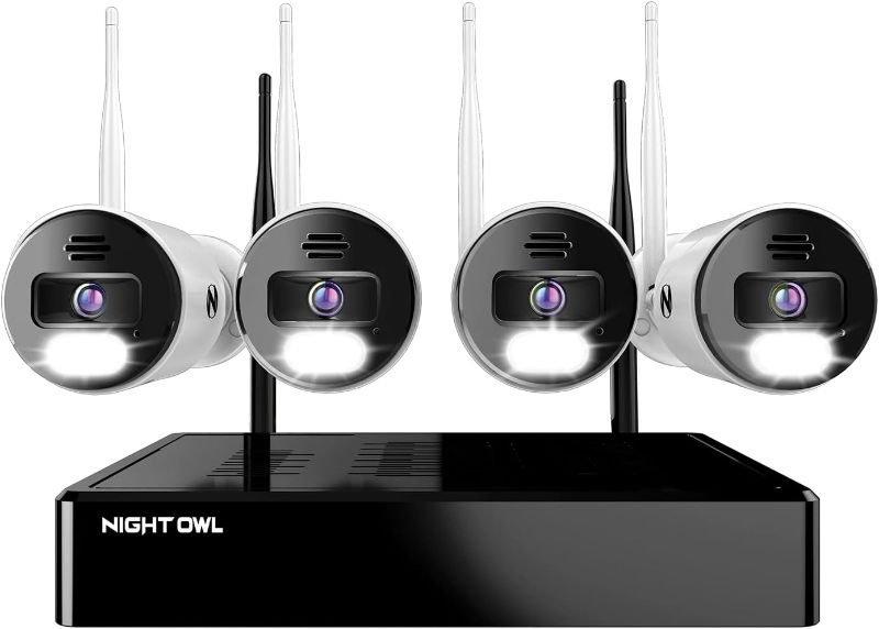 Photo 1 of 
Night Owl Sp, Llc Night Owl 10 Channel Bluetooth Video Home Security Camera System with (4) Wi-Fi IP 4K HD Indoor/Outdoor Spotlight Cameras 