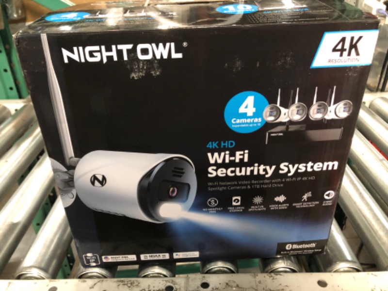 Photo 5 of 
Night Owl Sp, Llc Night Owl 10 Channel Bluetooth Video Home Security Camera System with (4) Wi-Fi IP 4K HD Indoor/Outdoor Spotlight Cameras 