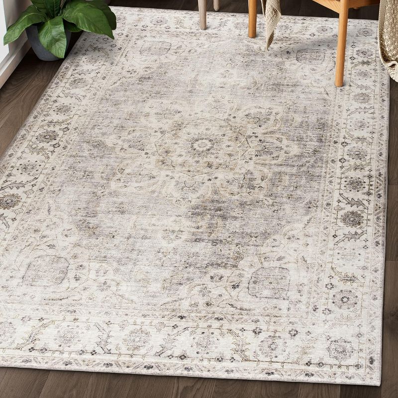 Photo 1 of **item is similar ReaLife Machine Washable Area Rug - Stain Resistant, Non-Shed - Eco-Friendly, Non-Slip, Family & Pet Friendly - Made from 