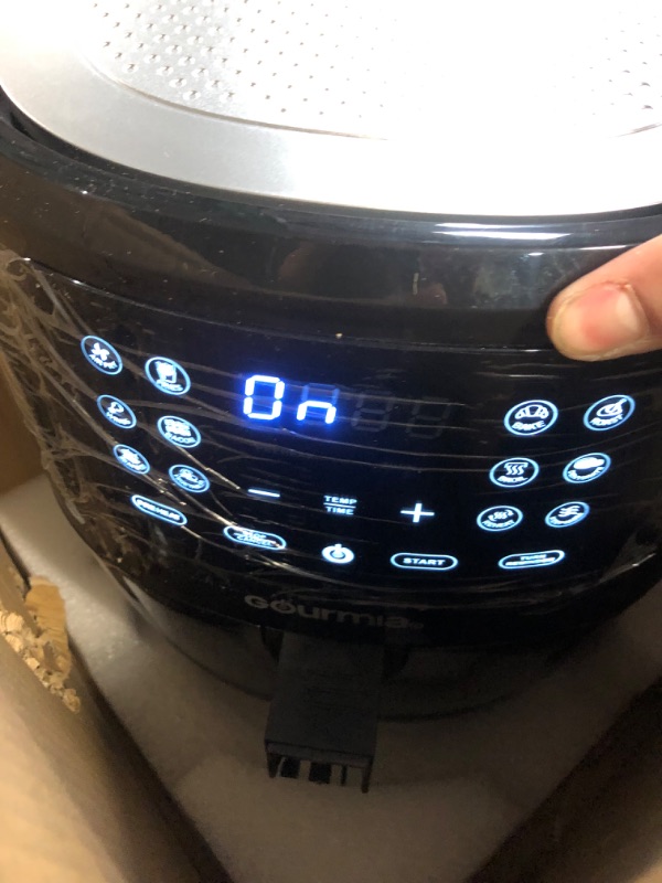 Photo 2 of (READ NOTES) Gourmia Air Fryer Oven Digital Display 6 Quart Large AirFryer Cooker 12 1-Touch Cooking Presets